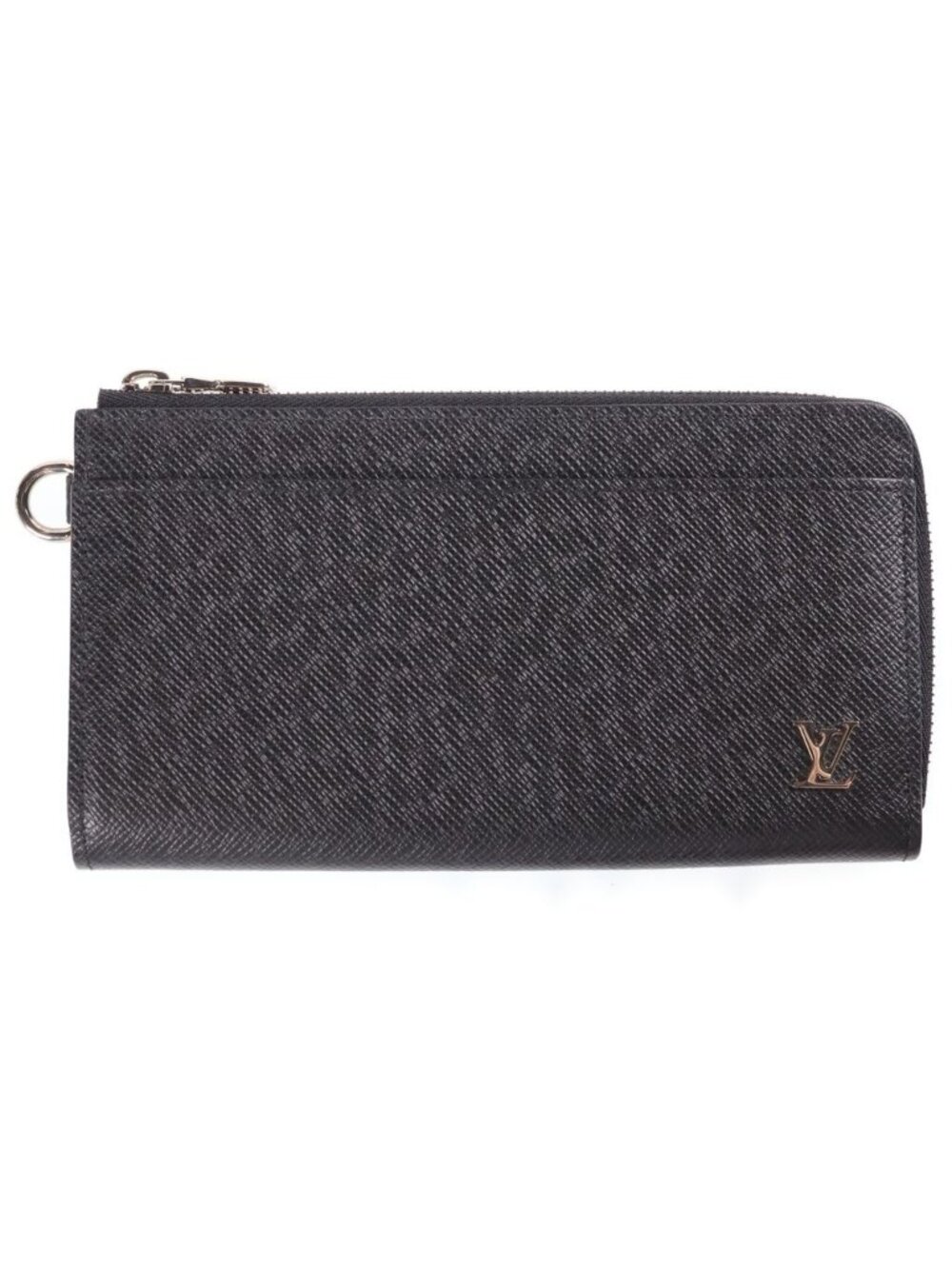 Louis Vuitton Taiga Zippy Dragonne Wallet Black Leather